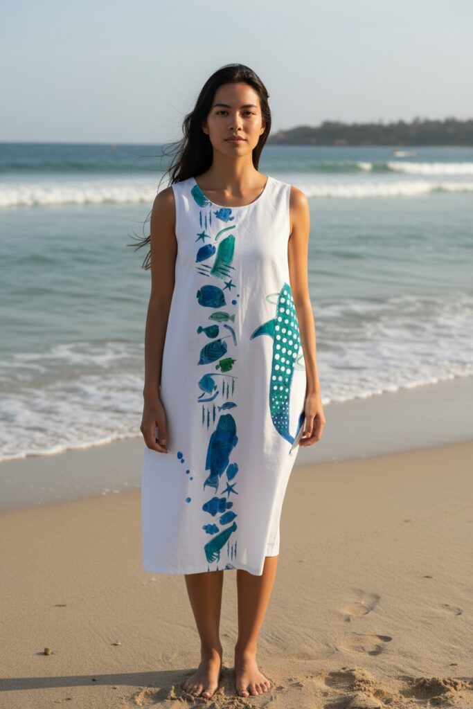 塗りゆしは「色でつなぐ、家族の幸せ」をテーマに作られた色塗りができるかりゆしウェアです。