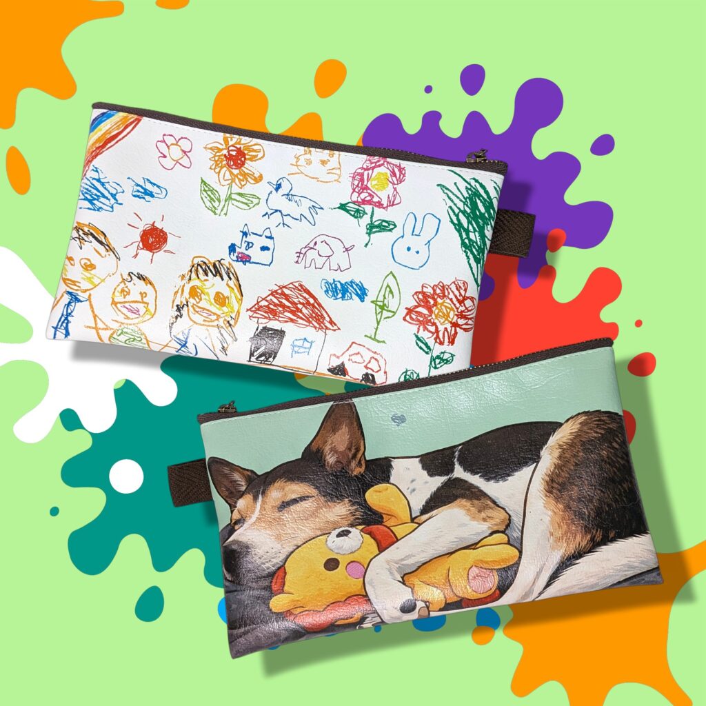 ペットや家族写真でオリジナルポーチ作り